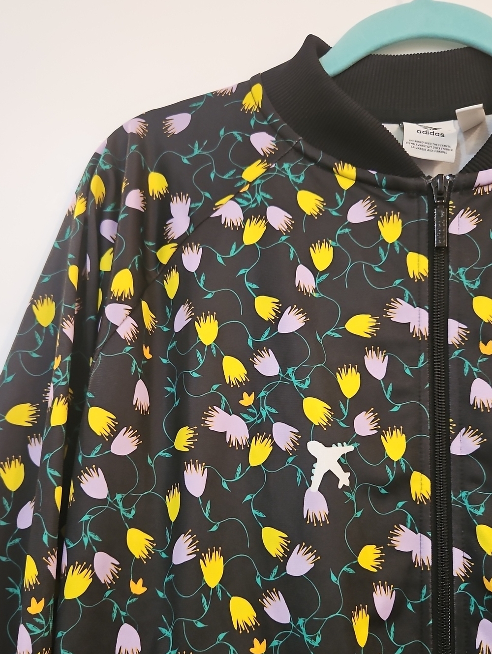 Adidas Floral Zip-Up Jacket - Picture 4 of 13
